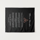 Celtic Trinity kennt Irish Wedding Vows Handfasts Wandteppich (Vorderseite (Horizontal))