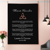 Celtic Trinity kennt Irish Wedding Vows Handfasts Wandteppich