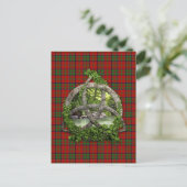Celtic Trinity Knot and Clan MacDonald of Glencoe Postkarte (Stehend Vorderseite)