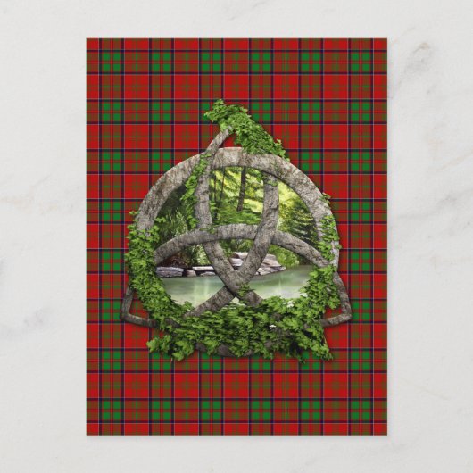 Celtic Trinity Knot and Clan MacDonald of Glencoe Postkarte (Vorderseite)