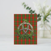 Celtic Trinity Knot and Clan MacGregor Tartan Postkarte (Stehend Vorderseite)