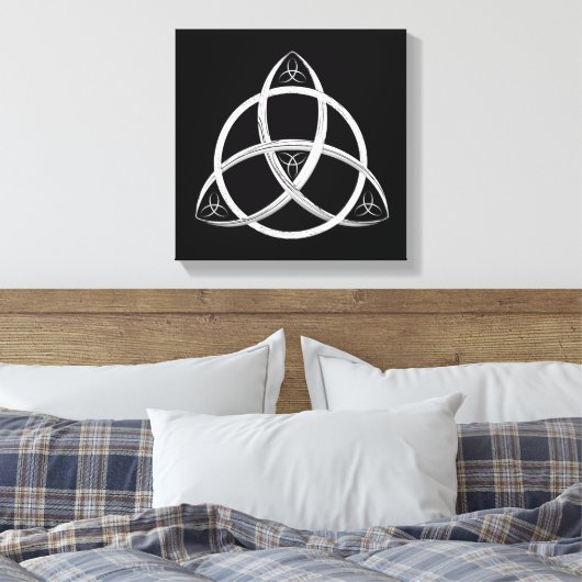 Celtic Trinity Knot Leinwanddruck (Insitu (Schlafzimmer))