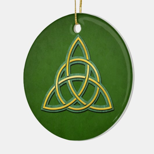 Celtic Trinity Knot oder Triquetra Keramik Ornamen Keramik Ornament (Links)