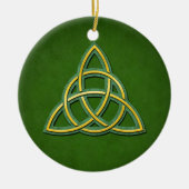 Celtic Trinity Knot oder Triquetra Keramik Ornamen Ornament (Vorne)