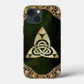 Celtic Trinity Knot on Forest Shadows Case-Mate iPhone Hülle (Rückseite)