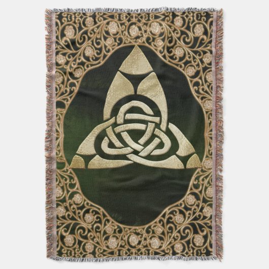 Celtic Trinity Knot on Forest Shadows Decke (Vorderseite Vertikal)