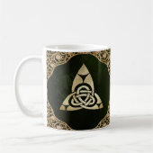 Celtic Trinity Knot on Forest Shadows  Kaffeetasse (Links)
