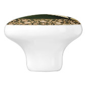 Celtic Trinity Knot on Forest Shadows Keramikknauf (Seitenansicht)