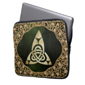 Celtic Trinity Knot on Forest Shadows Laptopschutzhülle (Vorderseite Links)