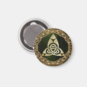 Celtic Trinity Knot on Forest Shadows Magnet (Vorderseite/Rückseite)