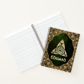 Celtic Trinity Knot on Forest Shadows Notizblock (Innenseite)