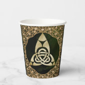 Celtic Trinity Knot on Forest Shadows Pappbecher (Rückseite)