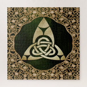Celtic Trinity Knot on Forest Shadows Puzzle