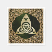 Celtic Trinity Knot on Forest Shadows Serviette (Vorderseite)