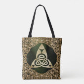 Celtic Trinity Knot on Forest Shadows Tasche (Rückseite)