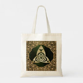 Celtic Trinity Knot on Forest Shadows Tragetasche (Rückseite)