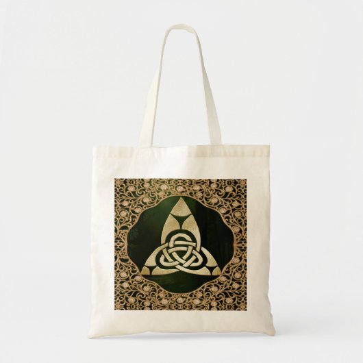 Celtic Trinity Knot on Forest Shadows Tragetasche (Vorne)