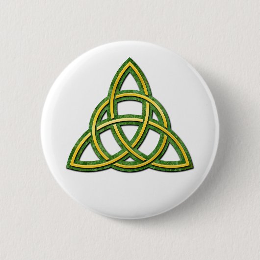 Celtic Trinity Knot or Triquetra Button (Vorderseite)