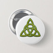 Celtic Trinity Knot or Triquetra Button (Vorne & Hinten)