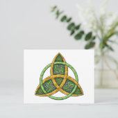 Celtic Trinity Knot Postkarte (Stehend Vorderseite)