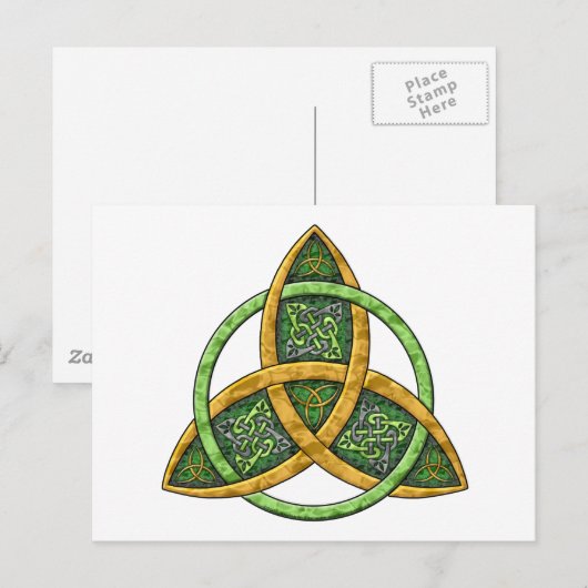 Celtic Trinity Knot Postkarte (Vorne/Hinten)