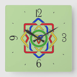 Celtic Trinity Knot Quadratische Wanduhr