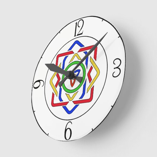 Celtic Trinity Knot Runde Wanduhr (Winkel)
