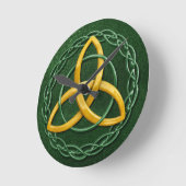 Celtic Trinity Knot Runde Wanduhr (Winkel)