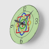 Celtic Trinity Knot Runde Wanduhr (Winkel)
