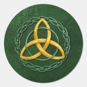 Celtic Trinity Knot Runder Aufkleber (Vorderseite)