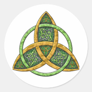 Celtic Trinity Knot Runder Aufkleber