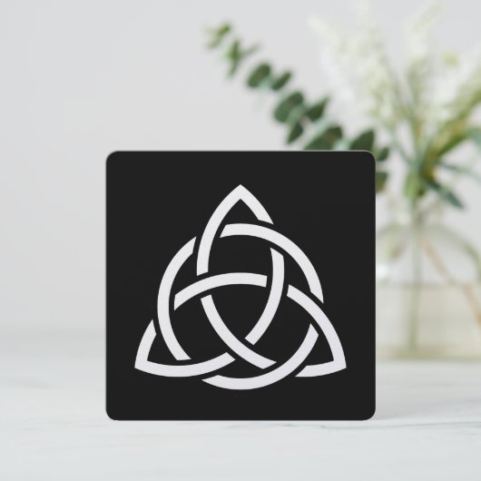Celtic Trinity Knot Triquetra Symbol (Stehend Vorderseite)