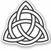 Celtic Trinity Knot Triquetra Symbol Aufkleber (Vorderseite)
