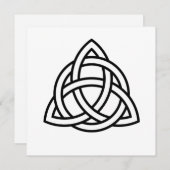 Celtic Trinity Knot Triquetra Symbol Einladung (Vorne/Hinten)