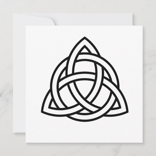 Celtic Trinity Knot Triquetra Symbol Einladung (Vorderseite)