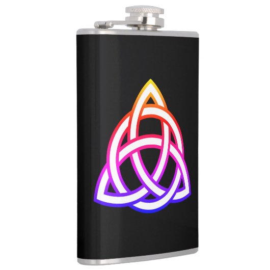 Celtic Trinity Knot Triquetra Symbol Flachmann (Rechts)