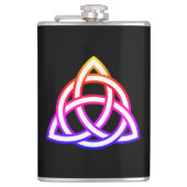 Celtic Trinity Knot Triquetra Symbol Flachmann (Vorderseite)