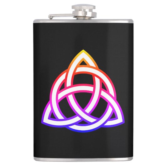 Celtic Trinity Knot Triquetra Symbol Flachmann (Vorderseite)