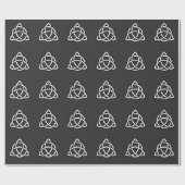 Celtic Trinity Knot Triquetra Symbol Geschenkpapier (Flach)