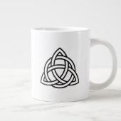 Celtic Trinity Knot Triquetra Symbol Jumbo-Tasse (Rechts)