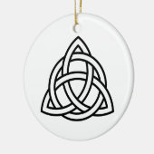 Celtic Trinity Knot Triquetra Symbol Keramik Ornament (Links)