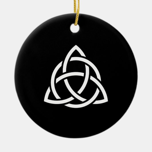 Celtic Trinity Knot Triquetra Symbol Keramik Ornament (Vorne)