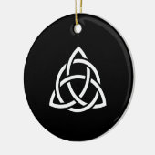 Celtic Trinity Knot Triquetra Symbol Keramik Ornament (Links)
