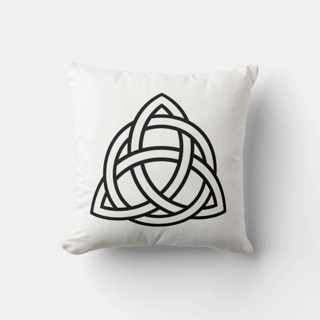 Celtic Trinity Knot Triquetra Symbol Kissen (Vorderseite)