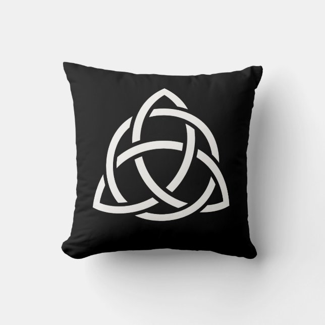 Celtic Trinity Knot Triquetra Symbol Kissen (Vorderseite)