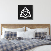 Celtic Trinity Knot Triquetra Symbol Leinwanddruck (Insitu (Schlafzimmer))