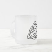 Celtic Trinity Knot Triquetra Symbol Mattglastasse (Vorderseite Links)
