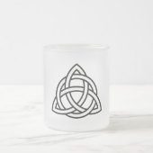 Celtic Trinity Knot Triquetra Symbol Mattglastasse (Mittel)