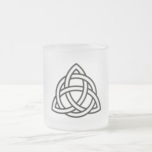 Celtic Trinity Knot Triquetra Symbol Mattglastasse (Mittel)