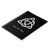 Celtic Trinity Knot Triquetra Symbol Personalisier Notizblock (Linke Seite)